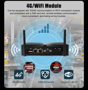 Eglobal Quad Core Four Threads Quiet Mini Pc 4MB Cache Intel Ce-leron J4125 6USB Dual Display <strong>Desktop</strong> <strong>Computer</strong> Business Tiny Pc - Product Image 5