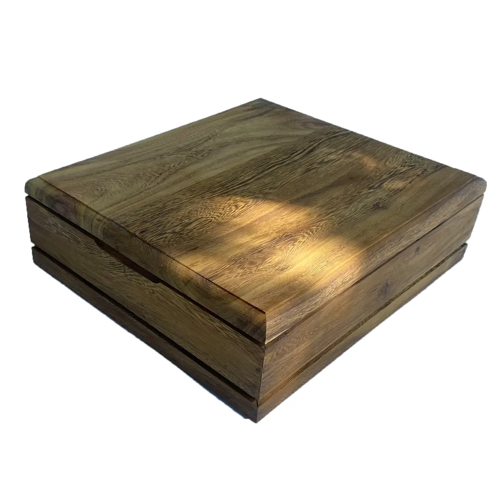 Scatola di legno personalizzata di buona qualità per il nuovo anno 100% legno naturale delle dimensioni su richiesta produttore vietnamita
