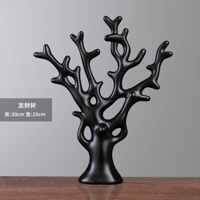 Arbre à monnaie noir mat