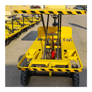 1000kg Loading Platform Electric Lifting Moving <strong>Cart</strong> Trolley Battery Operated Transport <strong>Cart</strong> - Product Image 4