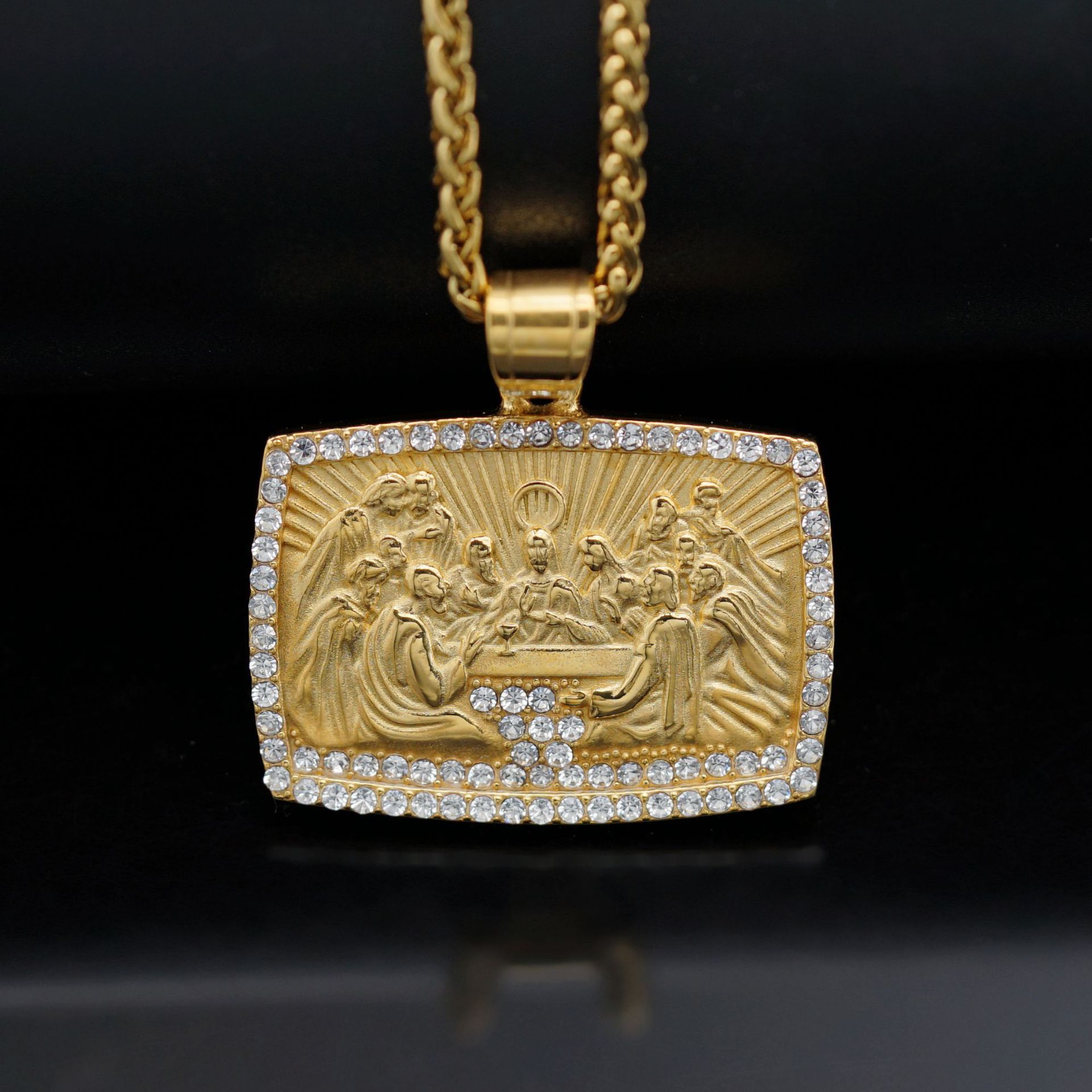 Gold Single Pendant Without Chain