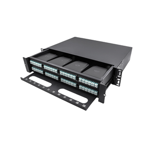 High-Density MPO-LC Cassette 2U Rackmount Fiber Shelf with 4 Slots Optical Drawer for Data Center for POE and 3G <strong>Networks</strong> - Product Image 2