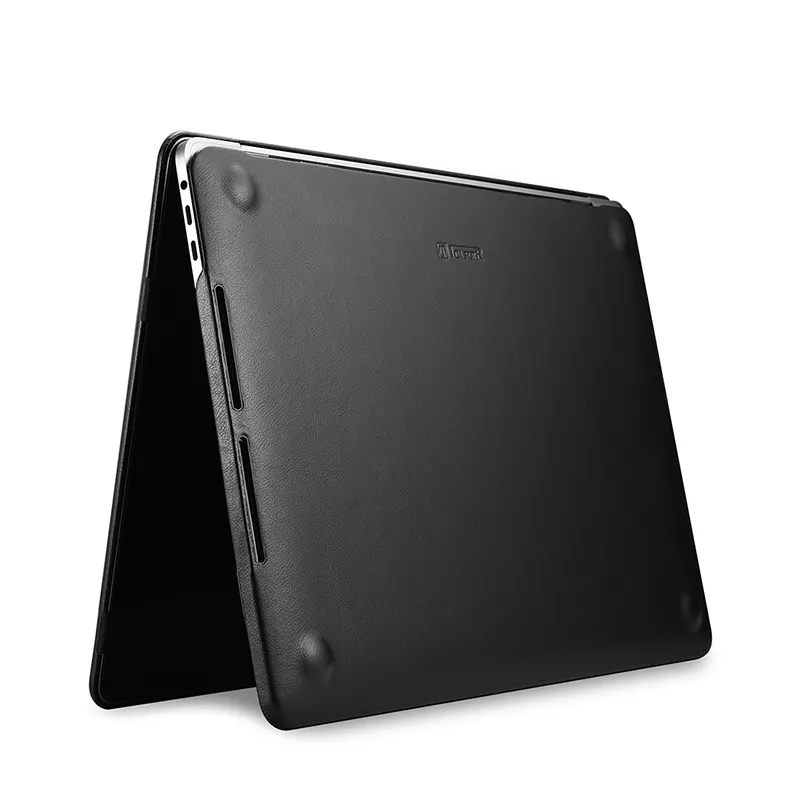 2020 ICARER 새로운 디자인 도매 가죽 가방 13 인치 브라운 실용 가죽 Apple Macbook Pro 13