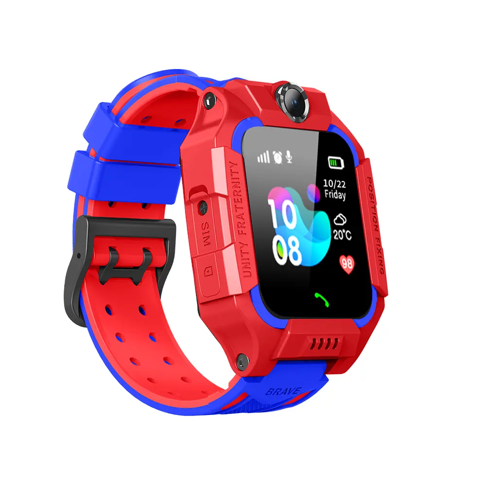 Kbt smartwatch z6 q19/q12, smartwatch para crianças, meninos, meninas, celular, com cartão sim gsm