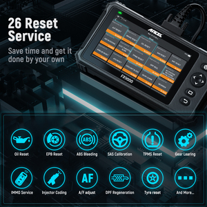 Ancel สแกนเนอร์รถยนต์ FX9000มืออาชีพ,เครื่องมือวิเคราะห์ยานยนต์ OBD2ระบบเต็ม DPF TPMS รีเซ็ต Obd สแกนเนอร์สากล - Product Image 4
