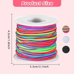 1mm 100m/109 Yards Elastic <strong>String</strong> Stretchy <strong>String</strong> for Bracelet Making Rainbow Bracelet <strong>String</strong> Elastic Cord,TLX0188
