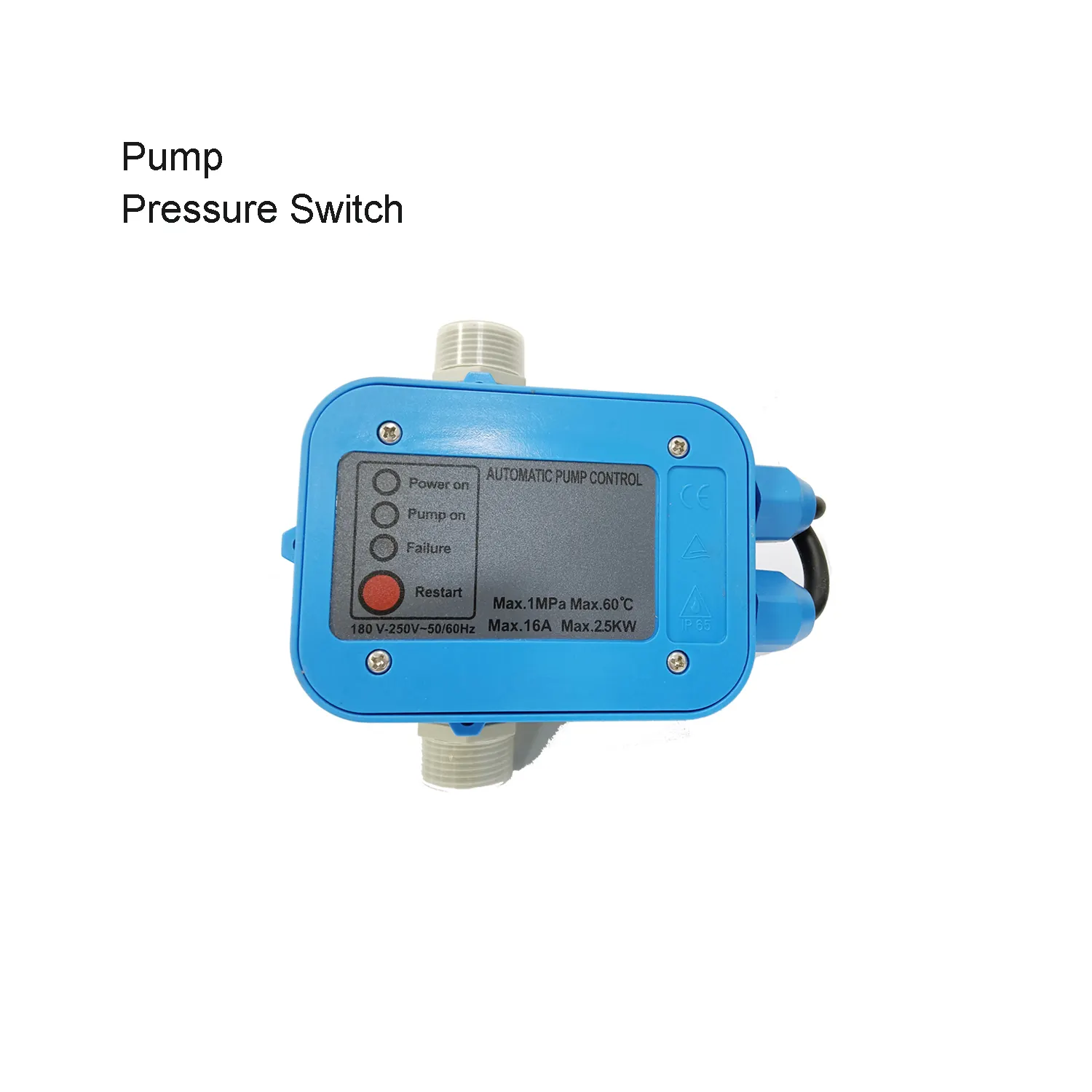 Control automático de presión de la bomba Interruptor de presión ajustable de fácil operación para control de presión de la bomba de agua