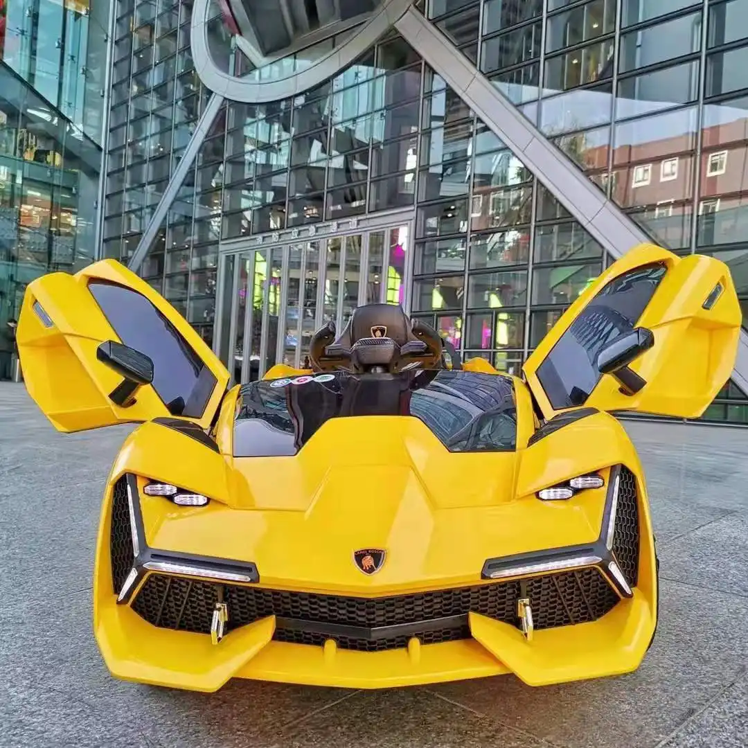 Voiture super électrique pour enfants la plus populaire Voitures autoportées 12V à deux places sous licence RC pour les enfants à conduire