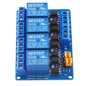 3,3 V 5V 12V 24V 4-Kanal-Relaismodul Hoch-und Niedrigpegel-Trigger-Dual-Optokoppler-Isolation relais modul - Product Image 2