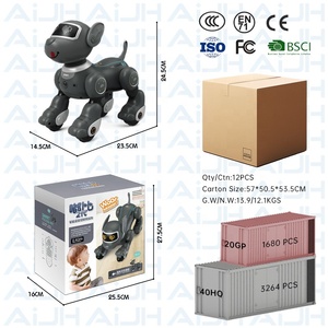 AiJH Rc Stunt <strong>Robot</strong> Dog Perro Inteligente Walking Dancing <strong>Remote</strong> <strong>Control</strong> <strong>Robot</strong> Pet Ai <strong>Programming</strong> Smart Rc <strong>Robot</strong> Toys - Product Image 6