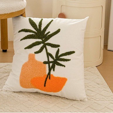 Semi-embroidered stone forest leaf 4545