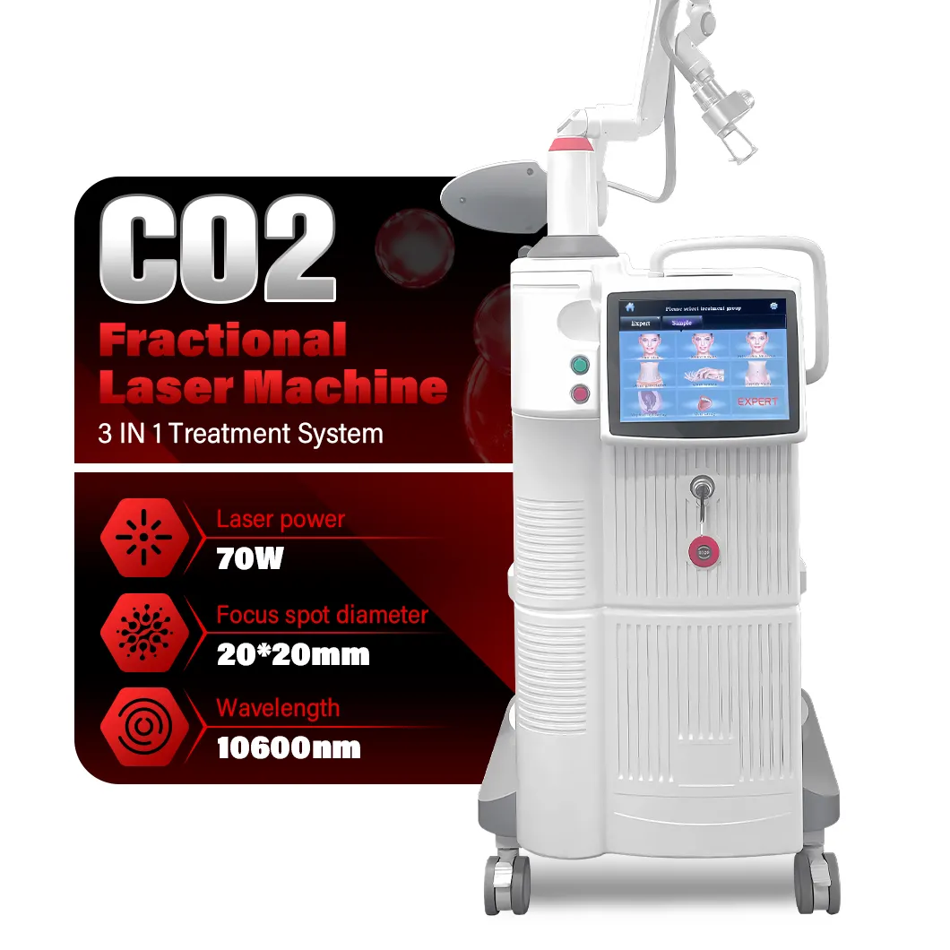 3 In 1 Laser CO2 macchina frazionaria prezzo professionale rimozione della cicatrice cura della pelle bellezza vaginale serraggio CO2 Laser