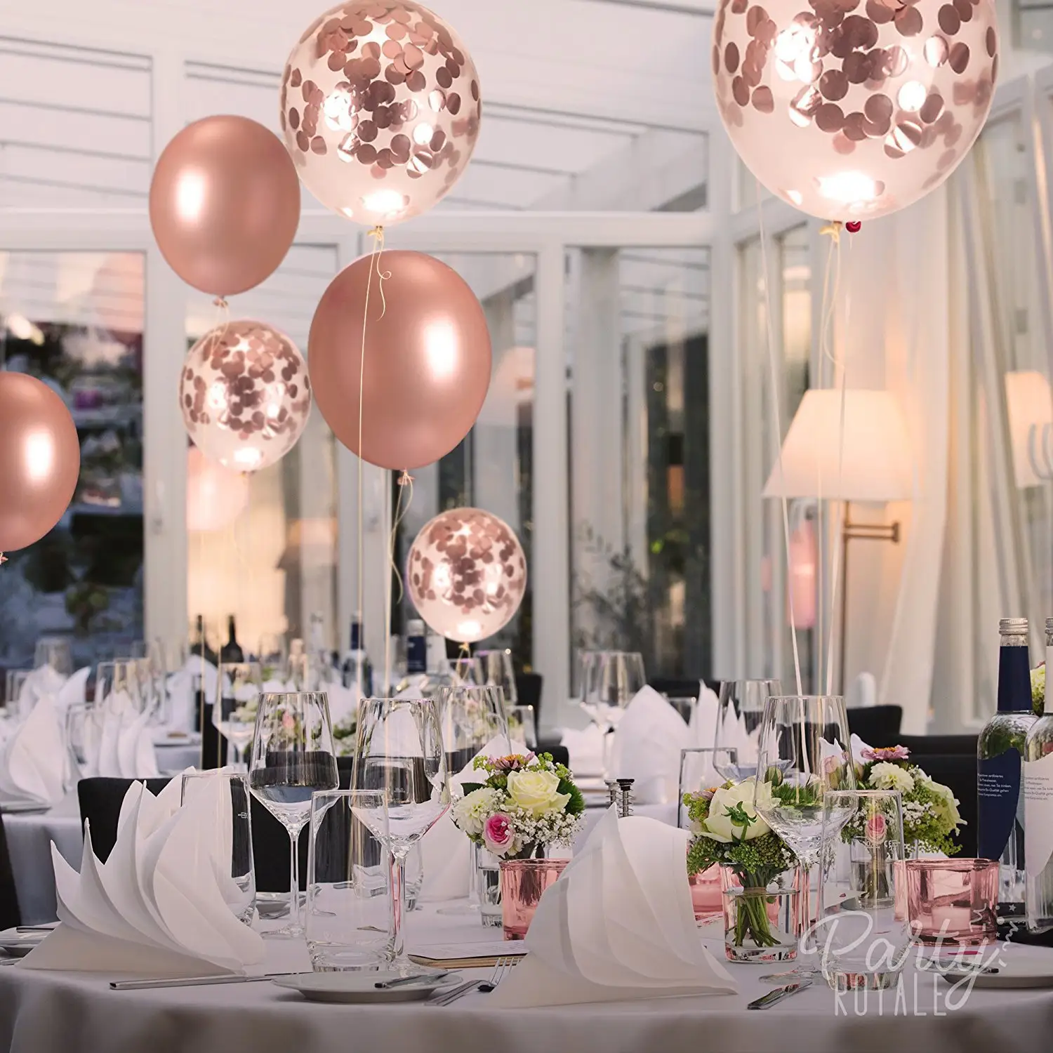 Самые последние горячие продажи из розового золота с днем рождения воздушные шары цвета шампанского Свадебные латексные шары для вечеринок