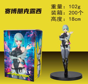 18CM Anime oyunu Cyberpunk Edgerunners Lucy şekil ayakta Anime modeli oyuncak hediye koleksiyonu Action Figure PVC - Product Image 1