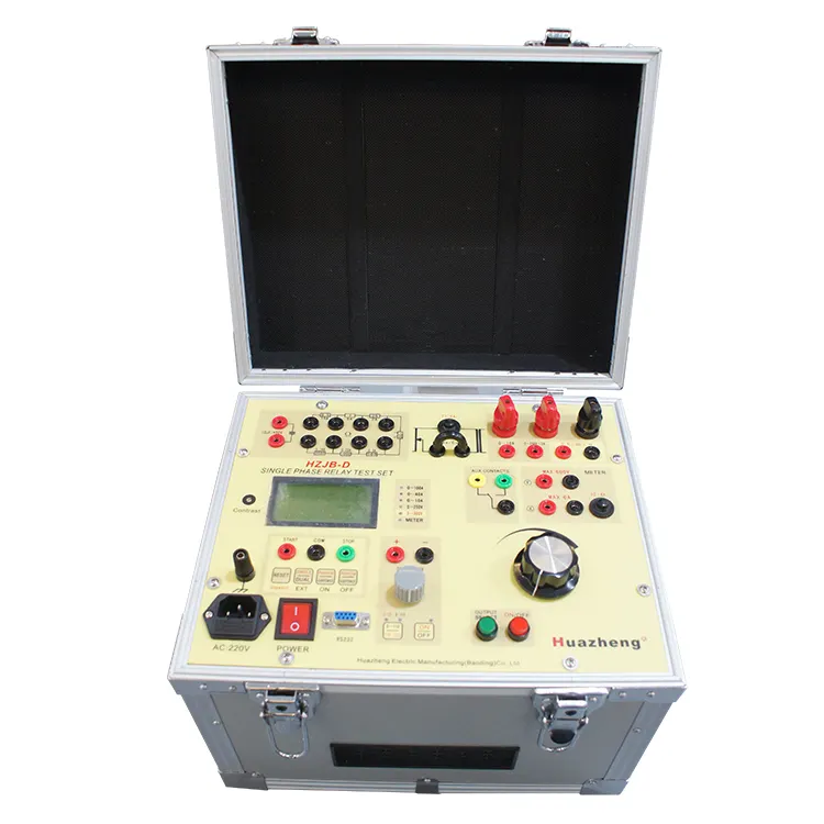 Huazheng-relé de corriente eléctrica, juego de prueba de inyección secundaria monofásica, probador de protección de relé