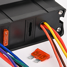 6Gang Rocker anahtarı kontrol kutusu 12 AWG teller su geçirmez 60A araba DC kapalı LED ışık geçiş anahtarı paneli tekne otomatik - Product Image 4