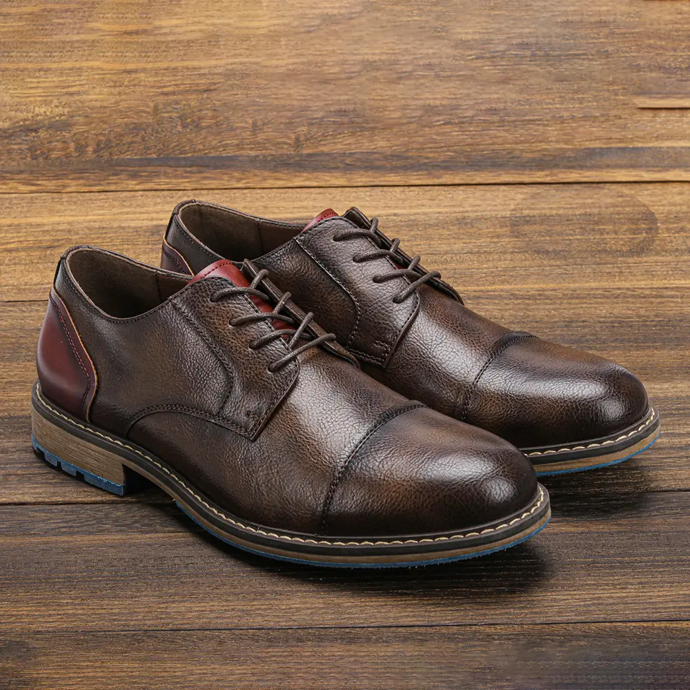 Dropshipping scarpe eleganti da uomo in stile britannico di lusso scarpe Slip-on da uomo in pelle Oxford scarpe eleganti da ufficio di grandi dimensioni per uomo
