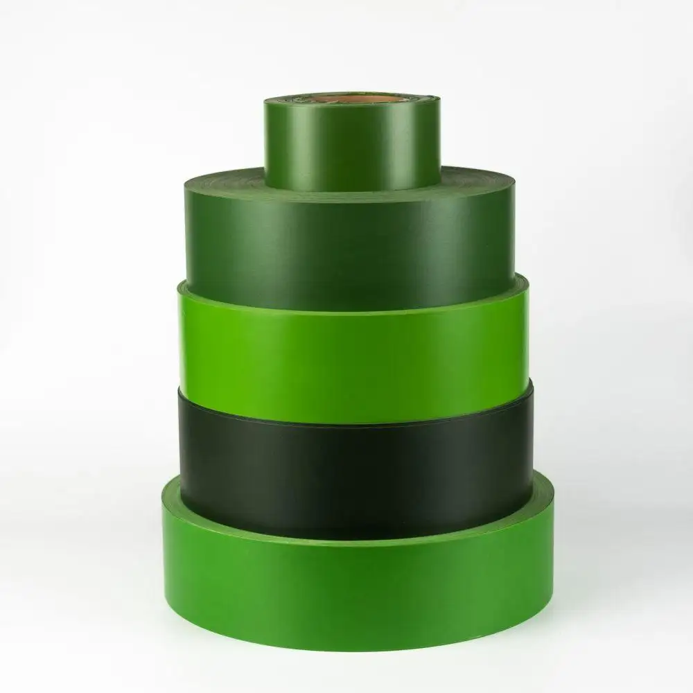 HSQY Prix de gros d'usine Film en rouleau de feuille de vinyle plastique PVC vert pour l'herbe de clôture d'arbre de Noël