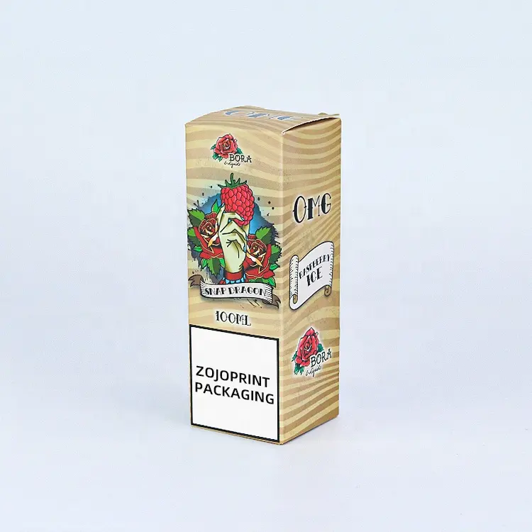 Commercio all'ingrosso monouso Custom 0.5ml 1ml Cart Pen Packaging bella carta pieghevole scatola di imballaggio