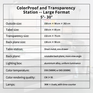 שולחן מקור אור סטנדרטי ידני עבור צפיית צבע להדפסת & אריזת מנורת צבע תעשיית האריזה - Product Image 6