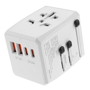For All Devices 4 Ports <strong>Output</strong> 20W PD Fast Charger Multi Plugs Travel <strong>Adapter</strong> Universal Plug - Product Image 1