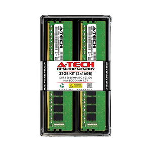 A-te/ch MSI ตัวแปลงสัญญาณเวิร์กสเตชัน C236M 8th 32GB DDR4 2666MHz PC4-21300 DIMM หน่วยความจำแบบ Non-ECC UDIMM แล็ปท็อป/หุ้นคอมพิวเตอร์ - Product Image 1