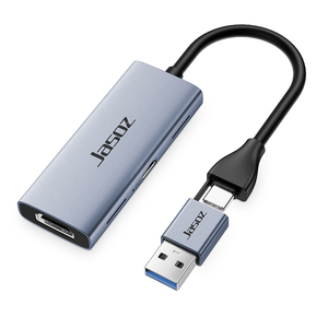Entrada 4K para HDMI a USB3.0 60Hz Dual 2 en 1 Adaptador de captura de video Chip MS2130 de alto rendimiento para transmisión de video