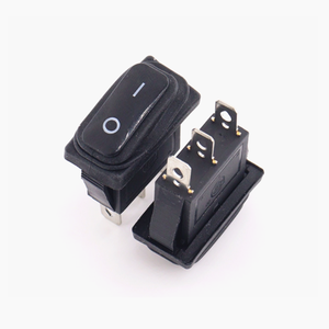 Interruttore a forma di nave KCD3 impermeabile piastra di sollevamento interruttore di alimentazione rosso e verde con luce 2-posizione 3-pin 15 a250v interruttore a pulsante - Product Image 4