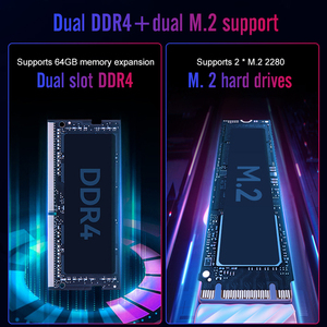 英特尔Qm370/Hm370 8/9酷睿i9 i7 i5 i3 Ddr4 64gb固态硬盘台式电脑Tpm2.0 2 * Type-C X86便携式游戏Nuc迷你电脑 - Product Image 5
