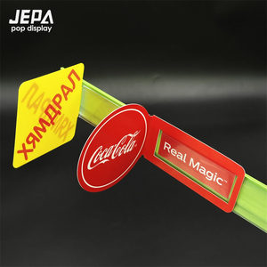Display Pop personalizzato per la promozione della vendita del Garage della libreria del supermercato-mensola in PVC Talker con segni di scoppio - Product Image 5