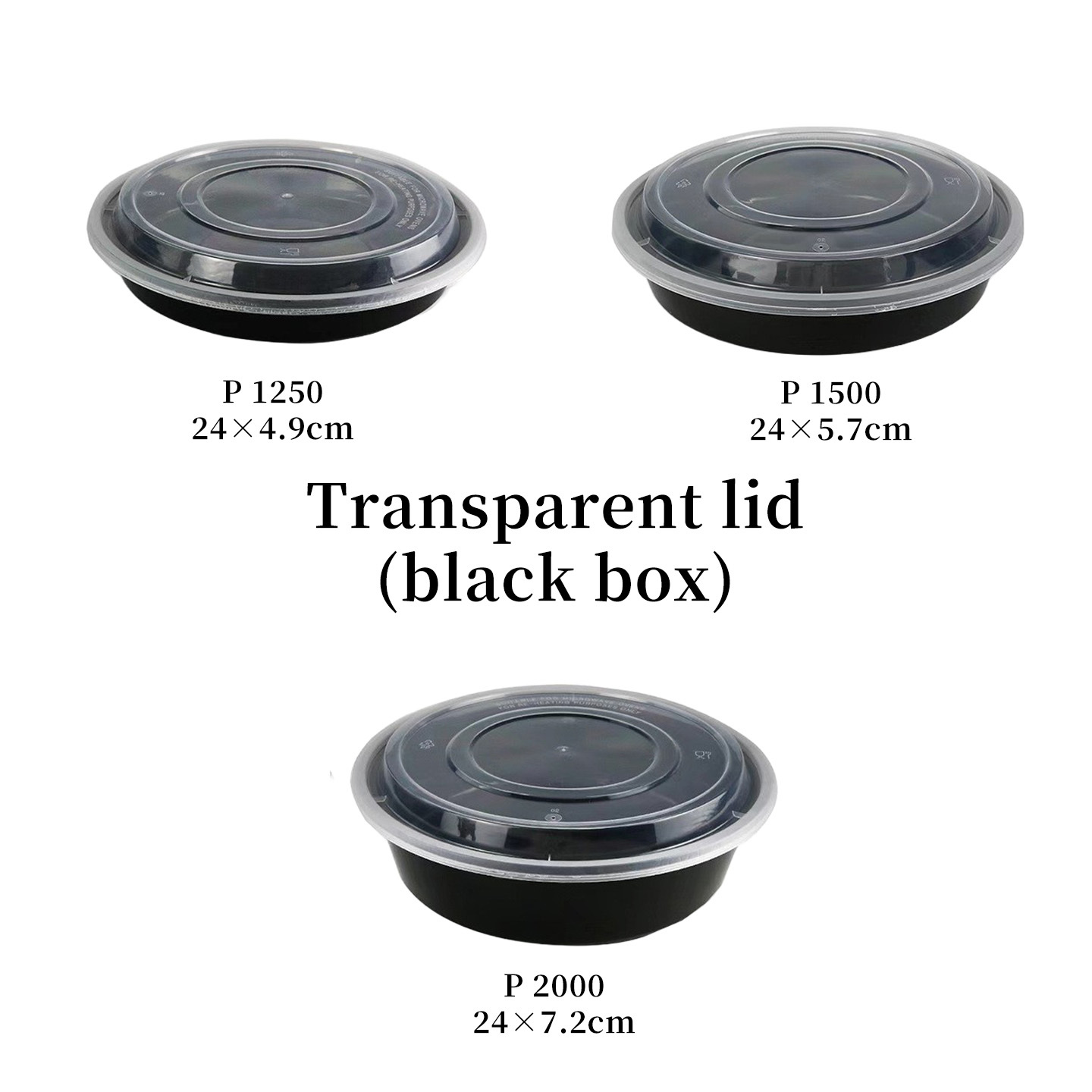 Couvercle transparent Boîte noire