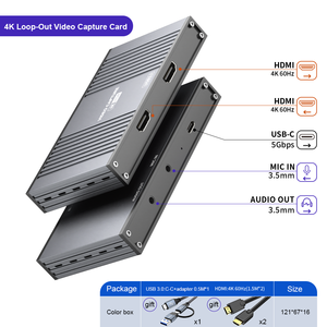 ULT-Unite新设计4K 60Hz HDMI环路输出240Hz HDR USB 3.0外部高清HDMI视频采集卡，用于现场游戏录制设备 - Product Image 2