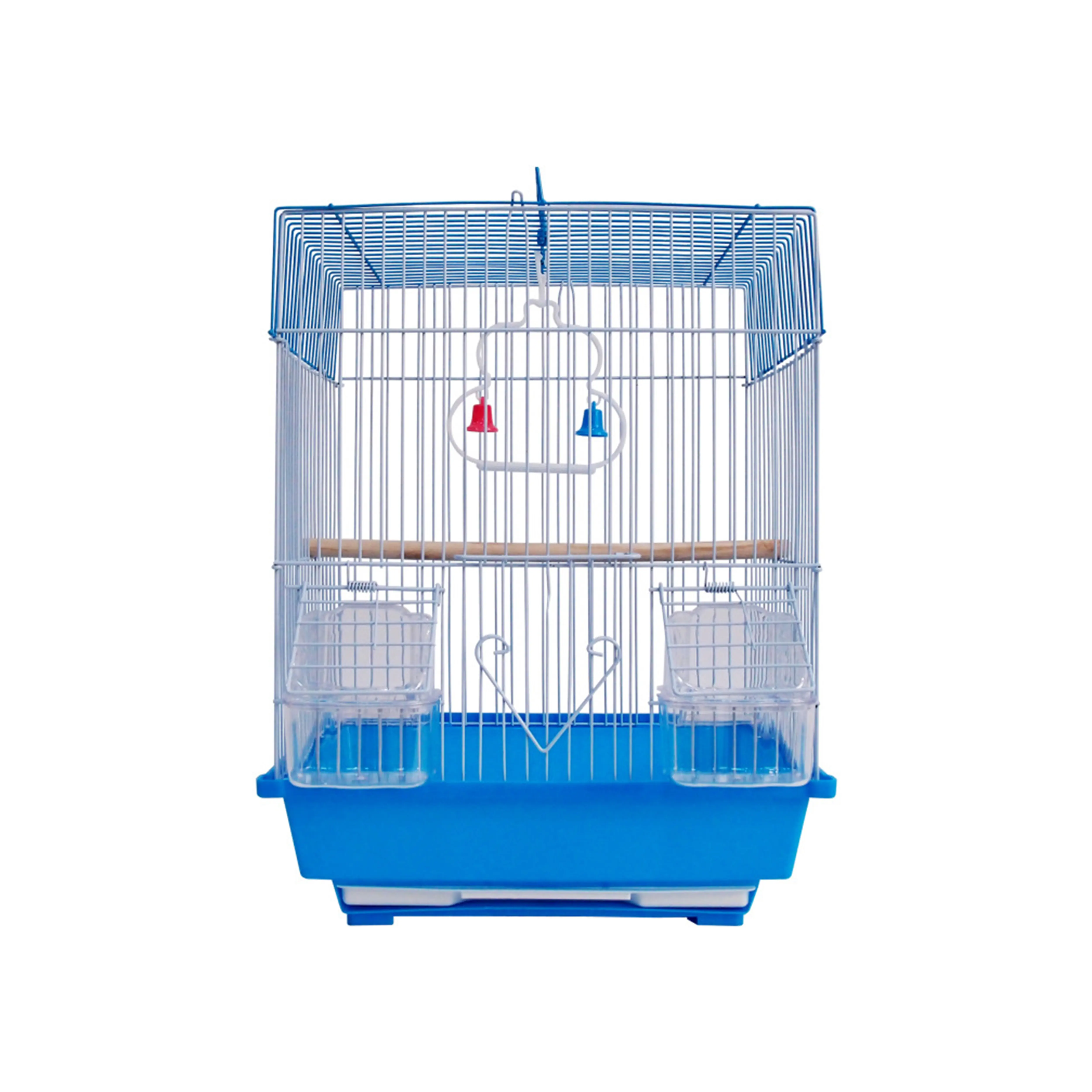 Easy to install and easy to clean plastic materials splash-proof parrot pet supplies factory bird cage