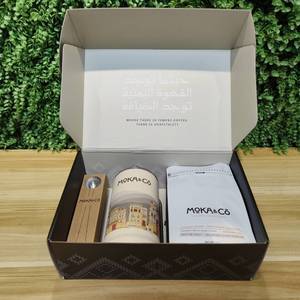 AT PACK生分解性ピンクメーリングボックス折りたたみ紙ギフトボックス服用ソーダとコーヒー包装用