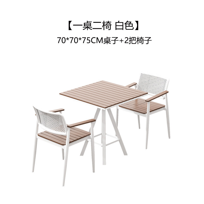 Blanco-una mesa y dos sillas-longitud de la mesa 70 cm-dos sillas