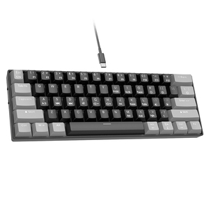 Diseño de logotipo personalizado Mini Teclado mecánico para juegos 61 teclas RGB tipo C teclado para juegos con cable 60% teclados ergonómicos para jugadores - Product Image 1