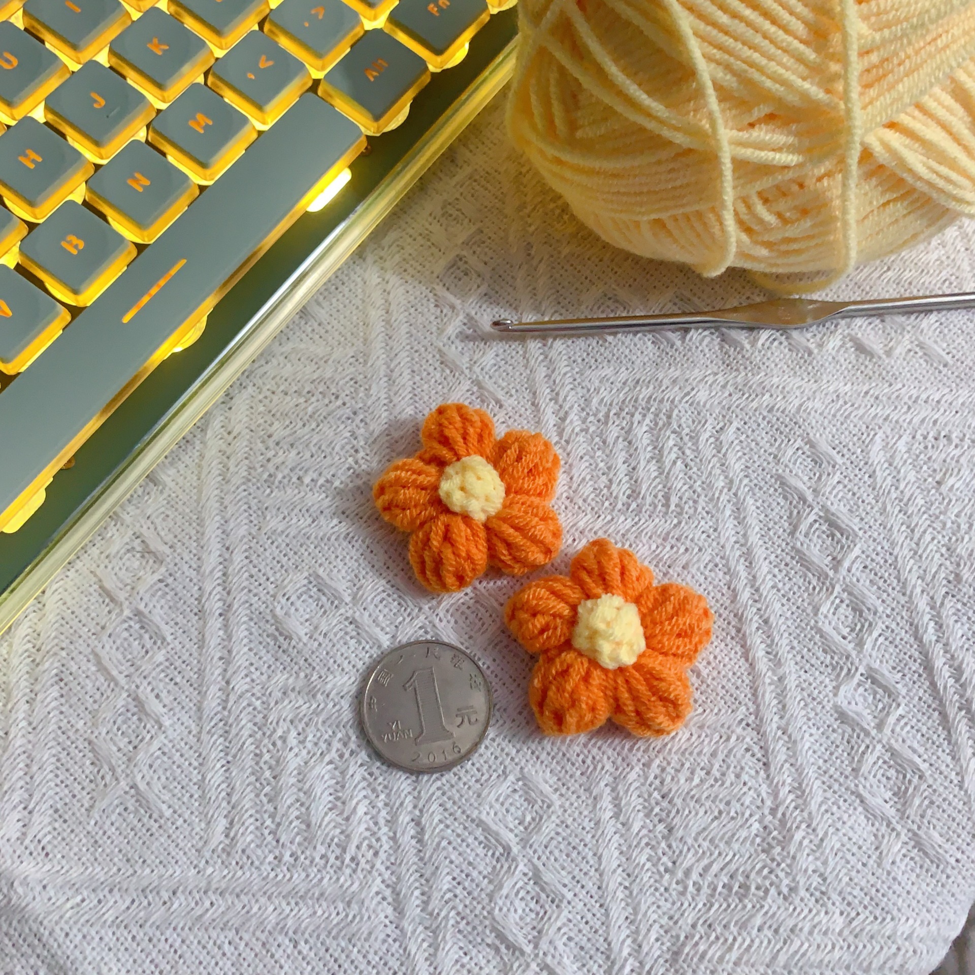 flores naranjas