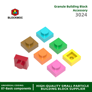 BLOCKMOC 3024 1x1 Short 1-Hole Building <strong>Blocks</strong> Classic Base Parts Compatible with Bricks Children Toys Assembly Gift Box - Product Image 6