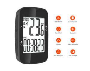 Portable Bicycle Speedometer with Positioning System IPX7 Waterproof Bicycle <strong>Compute</strong>