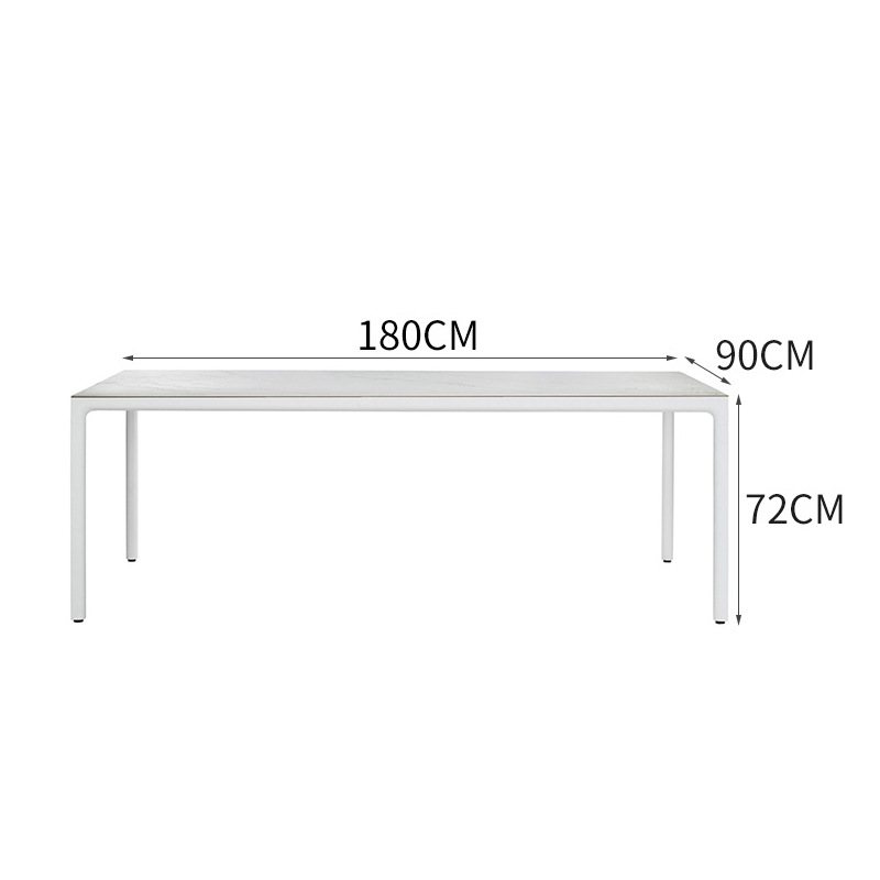 Table en pierre de 180 cm de long