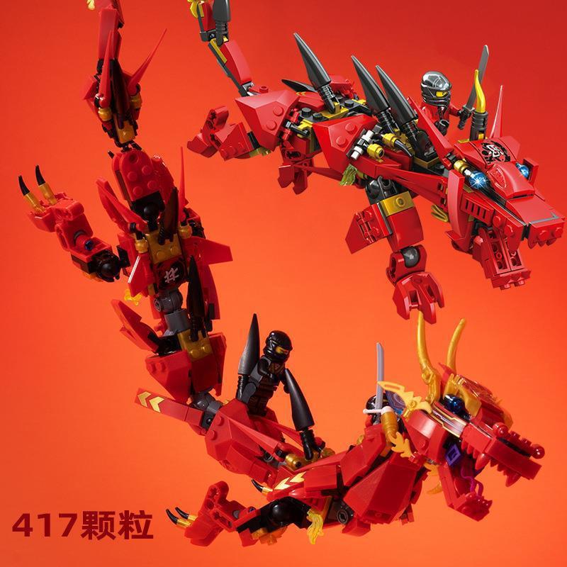 Mech dragon rouge ninja-transformable 2ème fois