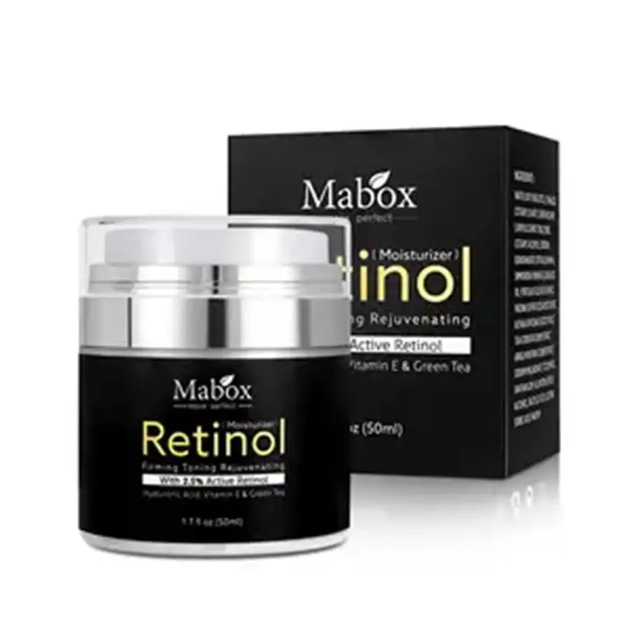 Crema facial de retinol, crema de noche hidratante, que contiene retinol y vitamina B3, sin fragancia, crema antienvejecimiento