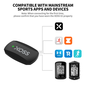 XOSS X2 Smart Bicycle <strong>Sensor</strong> IP67 Chest Strap Heart Rate Monitor BLE ANT+ Wireless Speed <strong>Cadence</strong> for Outdoor Cycling Bicycle - Product Image 6