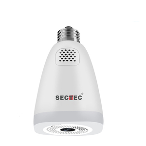 Cámara de seguridad CCTV panorámica TUYA 360, luz IP de 3MP, Wifi, E27, gran oferta - Product Image 1