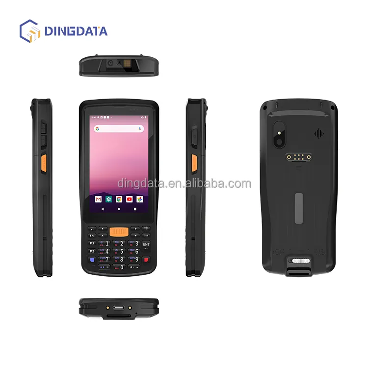 Logística portátil para armazenamento de PDA Android 11 OS Tela de 4 polegadas 1D/2D NFC 4G para uso em armazém Android Industrial PDA Samsung CPU"
