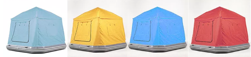 Water Camping Inflatable Shoal Floating Tent Inflatable Fishing Raft Boat Floating Water Platform Raft With Tent