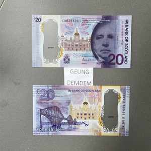 Chất lượng cao tùy chỉnh <span class=keywords><strong>Scottish</strong></span> Prop tiền <span class=keywords><strong>Scottish</strong></span> Polymer Prop tiền ngân hàng ghi chú siêu mỏng - Product Image 1