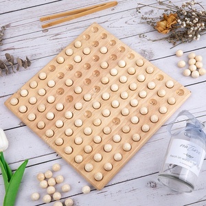 蒙特梭利数百计数板木制学习数学玩具，学习计数，数学操纵，1-100板 - Product Image 5