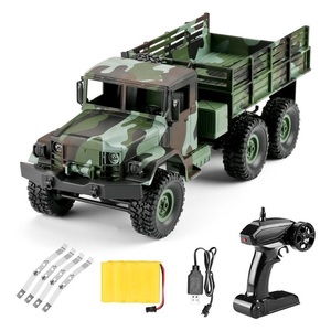 2022 Mn-77 Six Drive Remote Control Vehicle 1/16 Remote Control Toys <strong>Led</strong> <strong>Lamp</strong> Camouflage Military Off-Road Truck - Product Image 1