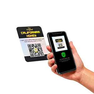 Etiqueta de código QR colorida de diseño gratuito personalizado, pegatina de holograma, pegatina antifalsificación, etiqueta de seguridad holográfica - Product Image 2